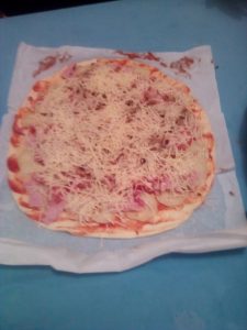 Self-made pizza